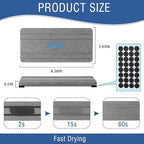2PCS Water Absorbing Stone Tray, Quick Drying Diatomite Stone Sink Tray - Image 6