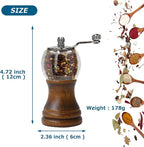 Salt and Pepper Grinder Set, Manual Pepper Grinder - Image 3