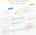 Vtopmart 6 Pack 6" Tall Upgrade Drawer Dividers - Image 7