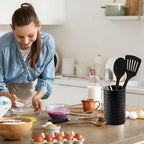 2PCS Black Stainless Steel Utensil Holder and Utensil Drying Holder, as a - Image 6