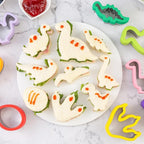 Dinosaur Cookie Cutters 9 Set, Nifogo Stainless Steel Shaped Cookie Candy Food - Image 7