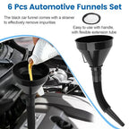 6 Pcs Automotive Funnels Set, Plastic Fuel Funnels - Image 3