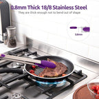 600ºF Heat Resistant Kitchen Tongs: U-Taste 16 inch Extra Long Large Silicone - Image 5