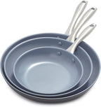 GreenPan Lima Hard Anodized 8" 10" & 12" Frying Pan Skillet Set, Ceramic by GreenPan