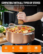 BEZIA 6 Quart Nonstick Stock Pot - Image 5