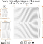 Silicone Dish Drying Mat for Kitchen Counter, Dish Drying Pad, Non-Slip Drain - Image 2