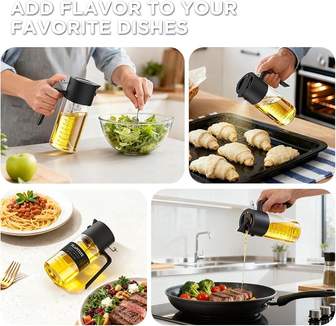 PLAPITATE 2Pcs 17oz Premium Olive Oil Sprayer - Image 7