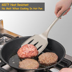 Silicone Spatula Set, 600°F Heat Resistant Silicone Spatula Turner Flipper - Image 5