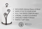 RTZEN Matte Black Paper Towel Holder Countertop - Image 2
