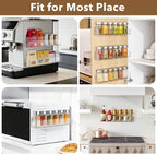 Transparent Acrylic Adhesive Spice Rack - Image 6