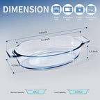 Mini Casserole Dish Oval 4 Pack, 13oz Glass Baking Dish, Banana Split Bowls - Image 3