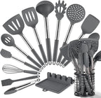 HOTEC 446°F Heat Resistant Silicone Kitchen Utensils, Cooking Utensil Set by Hotec