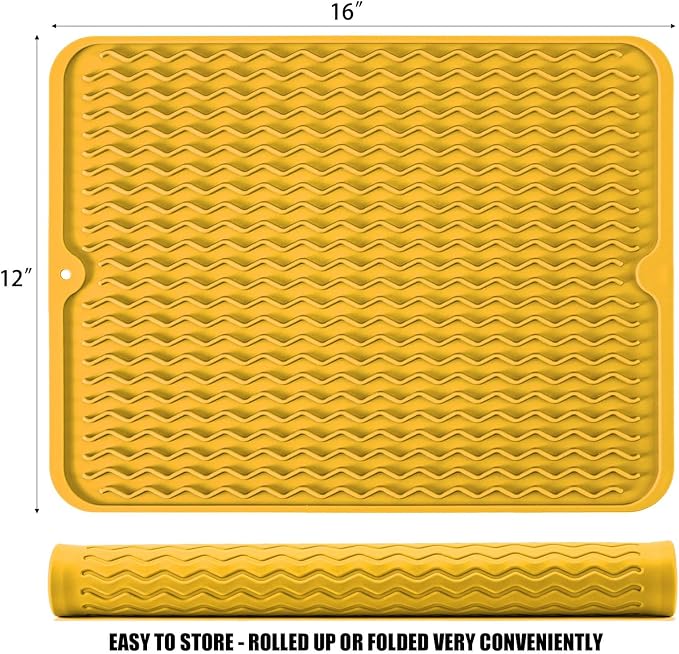 Silicone Dish Drying Mat for Multiple Usage, Easy clean, Eco-friendly, - Image 2