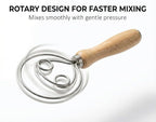 Danish Dough Whisk for Sourdough Bread, Stainless Steel Bread Dough Whisk - Image 4