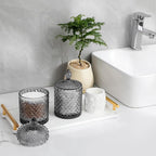 rejomiik Qtip Holder Glass Apothecary Jars - Image 2