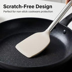 Vayvnt 4 Pieces Silicone Kitchen Spatula Utensils Set, Silicone Cooking Utensils - Image 4