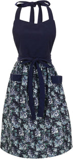 Cute Floral Aprons for Women by HYVOROS