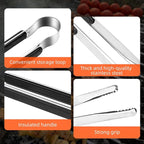 4 Pack Premium Stainless Steel Kitchen Tongs, Serving Tongs - Image 3