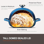 Overmont Enameled Cast Iron Bread Oven - 6QT Bread Dutch Oven - Image 4