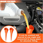 2PCS Long Neck Oil Funnels, Plastic Funnel - Image 4