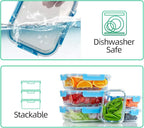 C CREST Glass Meal Prep Containers, Glass Food Storage Containers - Image 6