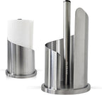 Stainless Steel Paper Towel Holder Countertop, Modern Spiral Cover Design by OLIXAN