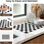 12" x 20" Checkered Dish Drying Mat - Image 7