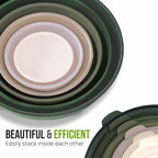 Zulay Kitchen 12 Piece Plastic Mixing Bowls - Image 2