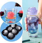 Ice Cube Tray, Mikiwon 2 inch Rose Ice Cube Trays - Image 7