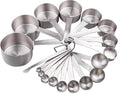 Measuring Cups and Spoons Set, 18/8 Stainless Steel Measuring Cups and Spoons by Smithcraft