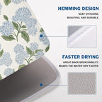 Blue Hydrangea Floral Dish Drying Mat - Image 4