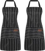 2 Pack Cooking Aprons Adjustable Bib Apron by Unknown