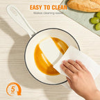 Enameled Cast Iron Sauce Pan, 2 Quart Saucepan - Image 4