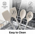 Vayvnt 4 Pieces Silicone Kitchen Spatula Utensils Set, Silicone Cooking Utensils - Image 7