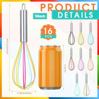 Domensi 16 Pcs 10 Inch Whisks Bulk - Image 2
