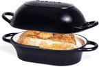 nuovva Dutch Oven For Sourdough Bread Baking – Enamelled Cast Iron Bread Loaf by Nuovva