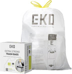 EKO Easy-Dispense Roll 80 Count Extra-Strong Drawstring Tall Kitchen Trash Bag by EKO