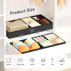 DIMJ Drawer Organizer Clothes, 30 Pack Dresser Organizer, Foldable Closet - Image 2