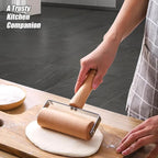Small Rolling Pin, Wooden Dough Roller, Non-Stick Pizza Roller, T Type Rolling - Image 5