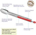304 Stainless Steel Kitchen Cooking Tongs - Image 5