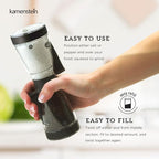 Kamenstein 5117018 One-Handed 2-in-a-1 Dual Salt and Pepper Grinder - Image 5