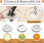TeamFar Mixing Bowls, Stainless Steel Nesting Salad Bowls - Image 3