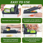 HomeHacks Vegetable Chopper Vegetable Cutter, 15 in 1 Kitchen Gadget, Onion - Image 6