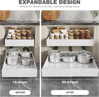 Seinloes 4 Pack Pull Out Cabinet Organizer 22" Deep, Full Extension 3 Slide - Image 8