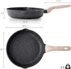 Kordisen Nonstick Frying Pan, 12.5 Inch Large Skillet, Granite Cooking Pan - Image 6