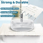 Bathroom Sink Cover for Counter Space, Foldable Silicone Sink Mat Makeup - Image 5