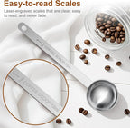 2PCS Coffee Scoop Spoons, 15ML Stainless Steel Measuring Spoons - Image 3
