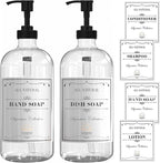 Sunrise Premium 16 OZ Thick Clear Glass Soap Dispenser - Image 7