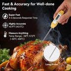 Akozon Digital Food Thermometer Automatic Calibration Pen High Accuracy - Image 2
