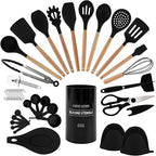 Country Kitchen Non Stick Silicone Utensil Set by CountryKitchen